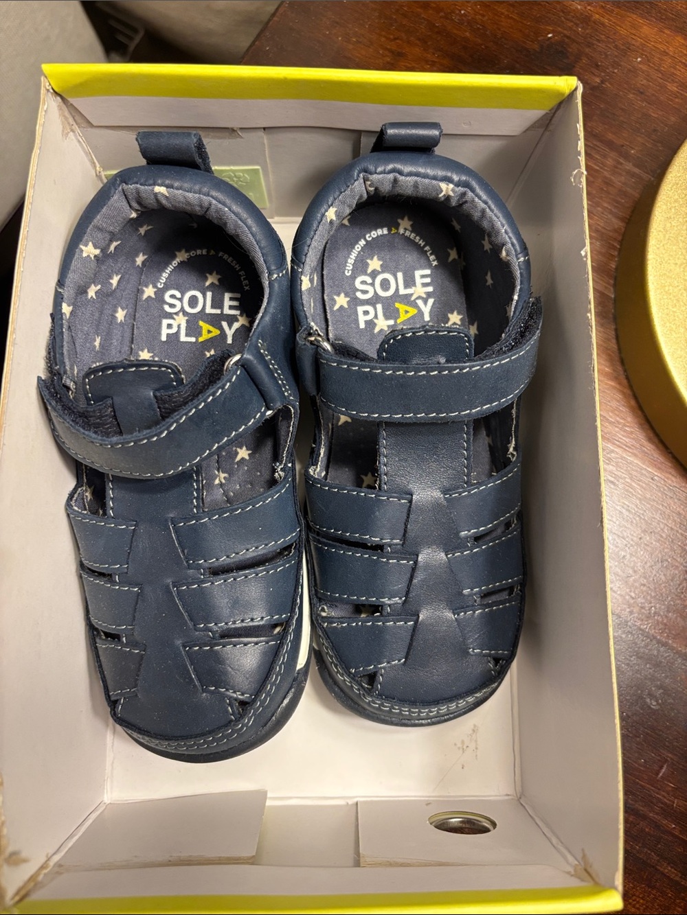 NWT Kids Navy Fisherman Sandals